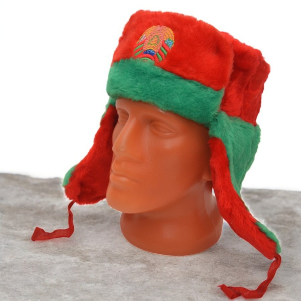 Ушанка с индивидуальной нашивкой унисекс / Экомех / Демисезонный головной убор